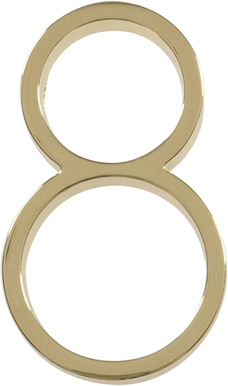 Distinctions by Hillman 843208 5-Inch Floating Mount House Polished Brass, Number 8 image number 3