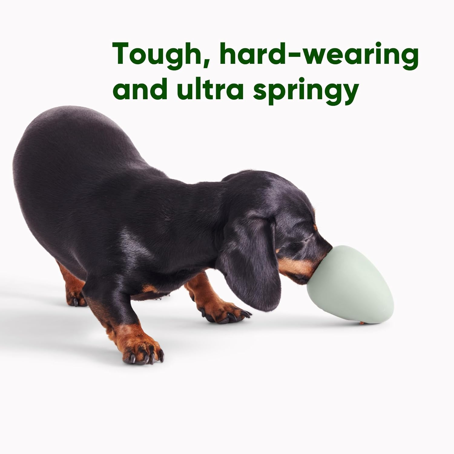 Beco Rubber Boredom Buster Enrichment Toy Green - Blue image number 7