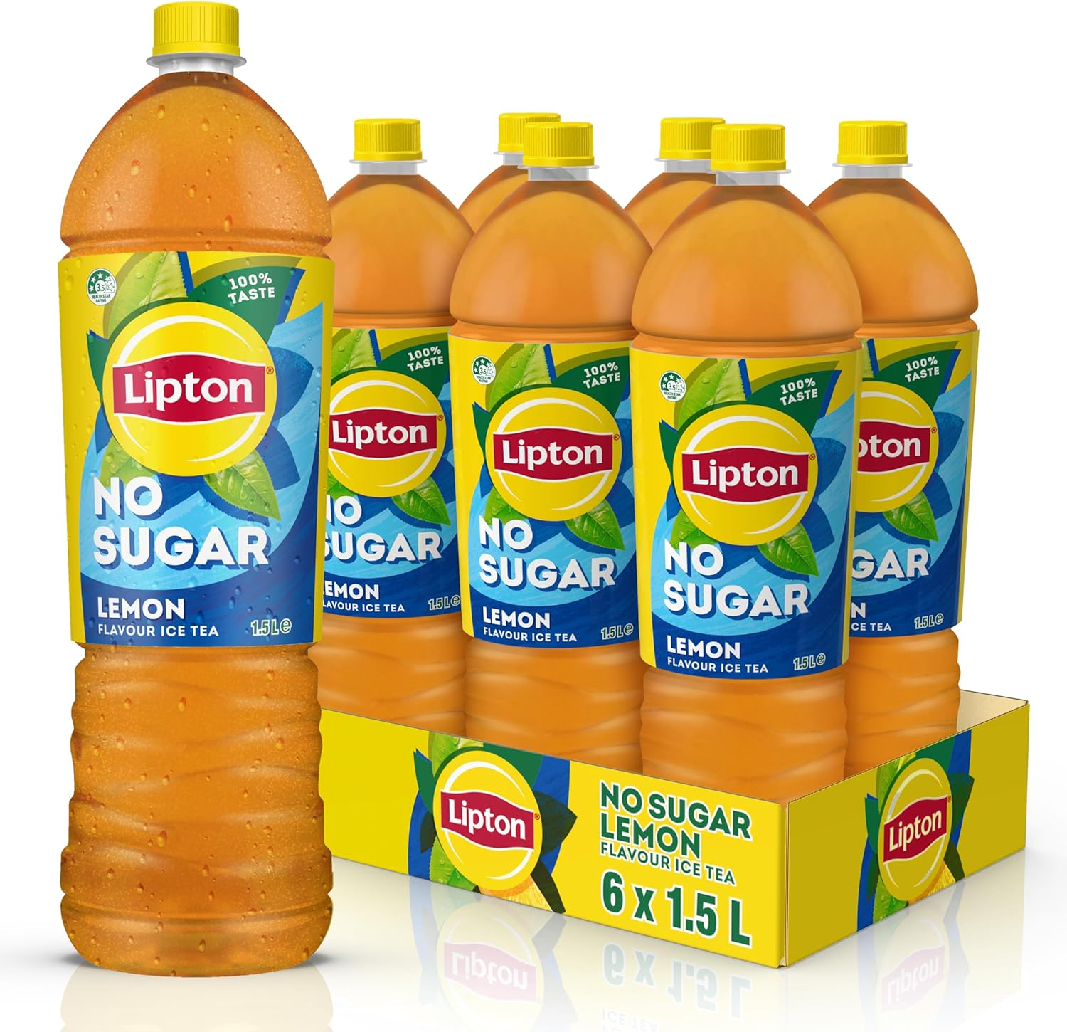 Lipton Lemon Flavoured No Sugar Ice Tea 6 X 1.5L image number 3