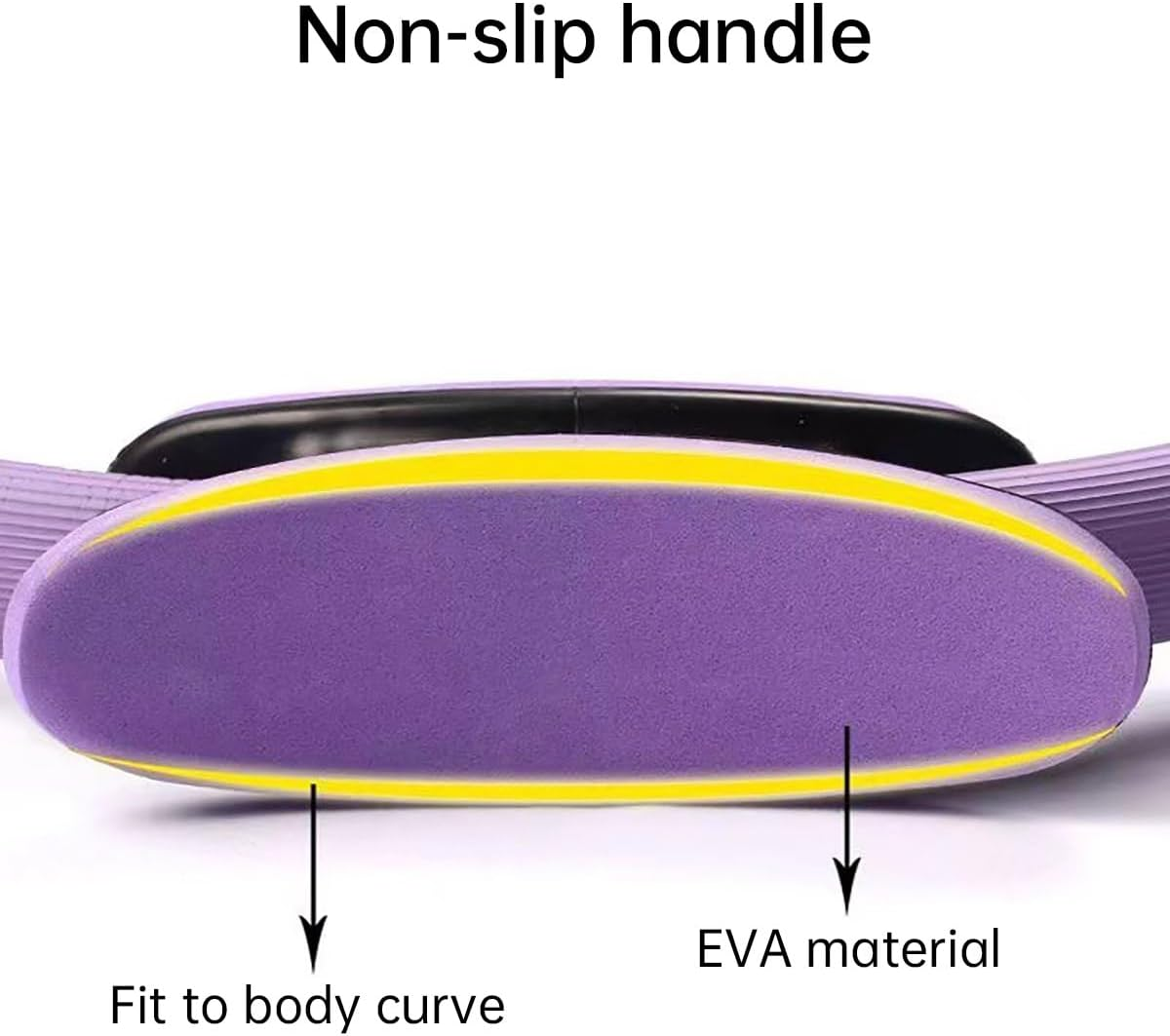 AIMALL Yoga Ring Pilates Ring Magic Ring for Fitness &ndash; Durable Fiberglass with EVA, Pelvic Floor Muscle and Full-Body Workout Equipment