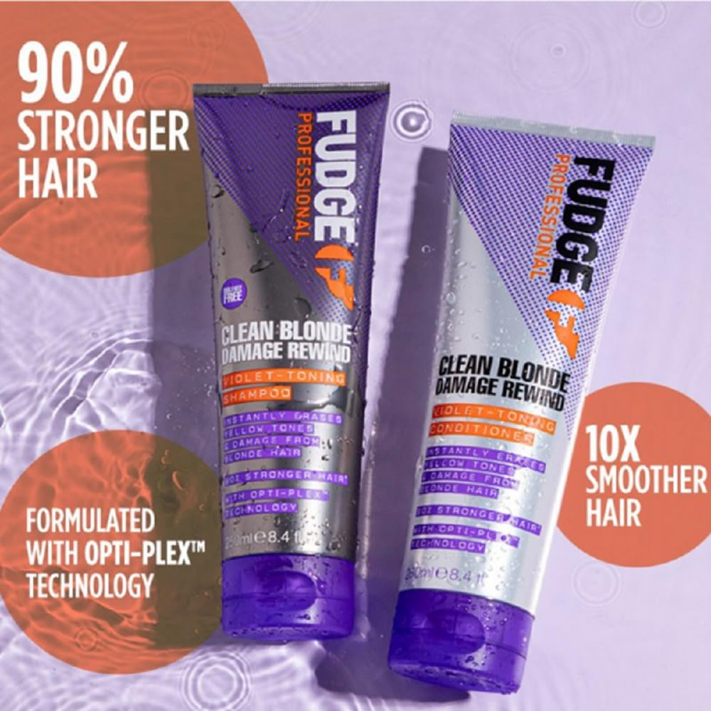 Fudge Clean Blonde Damage Rewind Shampoo 250Ml image number 7