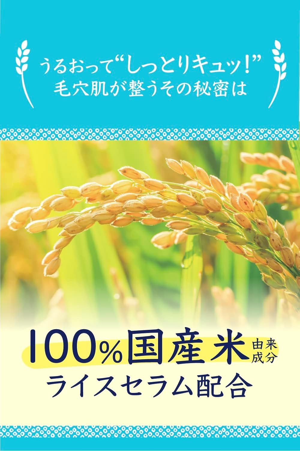 Pore Nadeshiko Rice Lotion, Dry Skin, Moisturizing, Pore Tightening, Open Pores, Moisturizing, Elasticity, 100% Domestic Rice Derived Lotion, 10.1 Fl Oz (300 Ml) image number 3