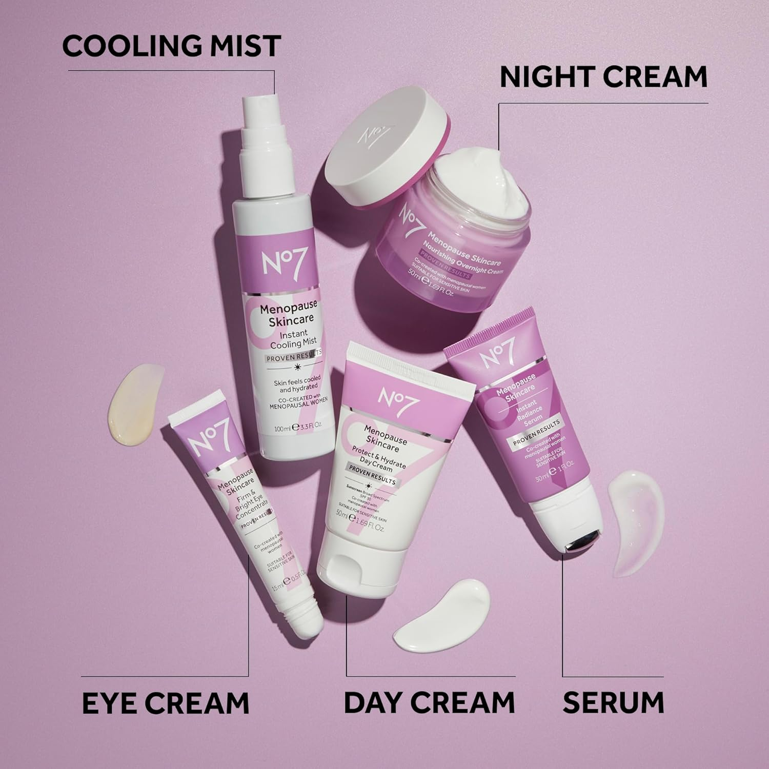 No7 Menopause Skincare Firm & Bright Eye Concentrate - Revitalizing Eye Cream for Dark Circles, Wrinkles & under Eye Puffiness - Menopause Relief Cooling Roller for Refreshing Tired Eyes (15 Ml) image number 2