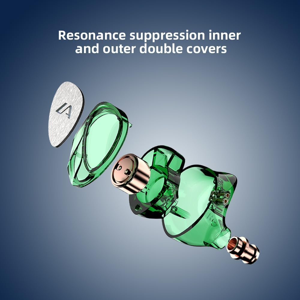 G-60 Wired In-Ear Earbuds with Microphone, 10Mm Dual Magnetic Dynamic Drivers, Hi-Fi Stereo Gaming Earphones, Noise-Isolating Headphones for Gaming and Music. (Purple) - Green image number 7