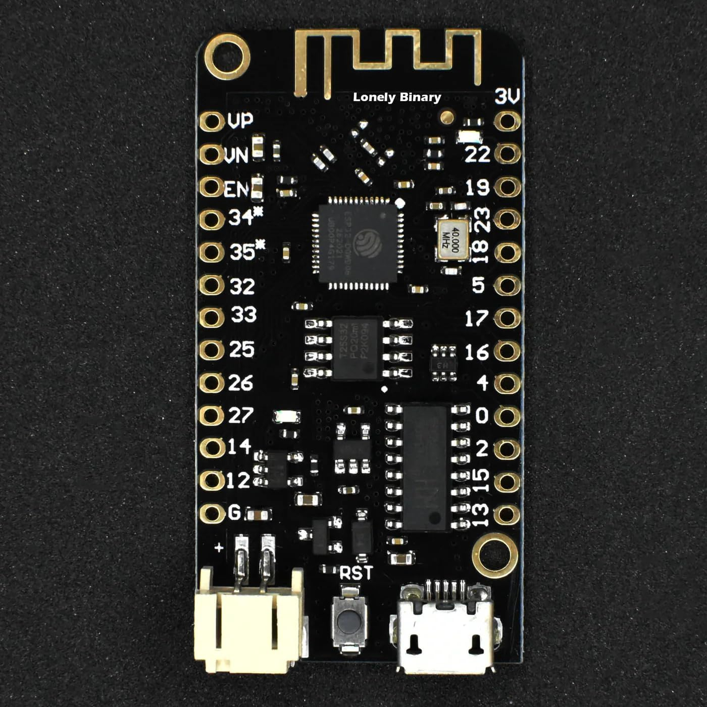 Lonely Binary 3-Pack ESP32 Lipo Development Boards with 18650 Battery Charging Support &ndash; Built-In Wifi & Bluetooth, Compatible with Arduino IDE & Micropython for Iot & DIY Electronics Projects image number 3
