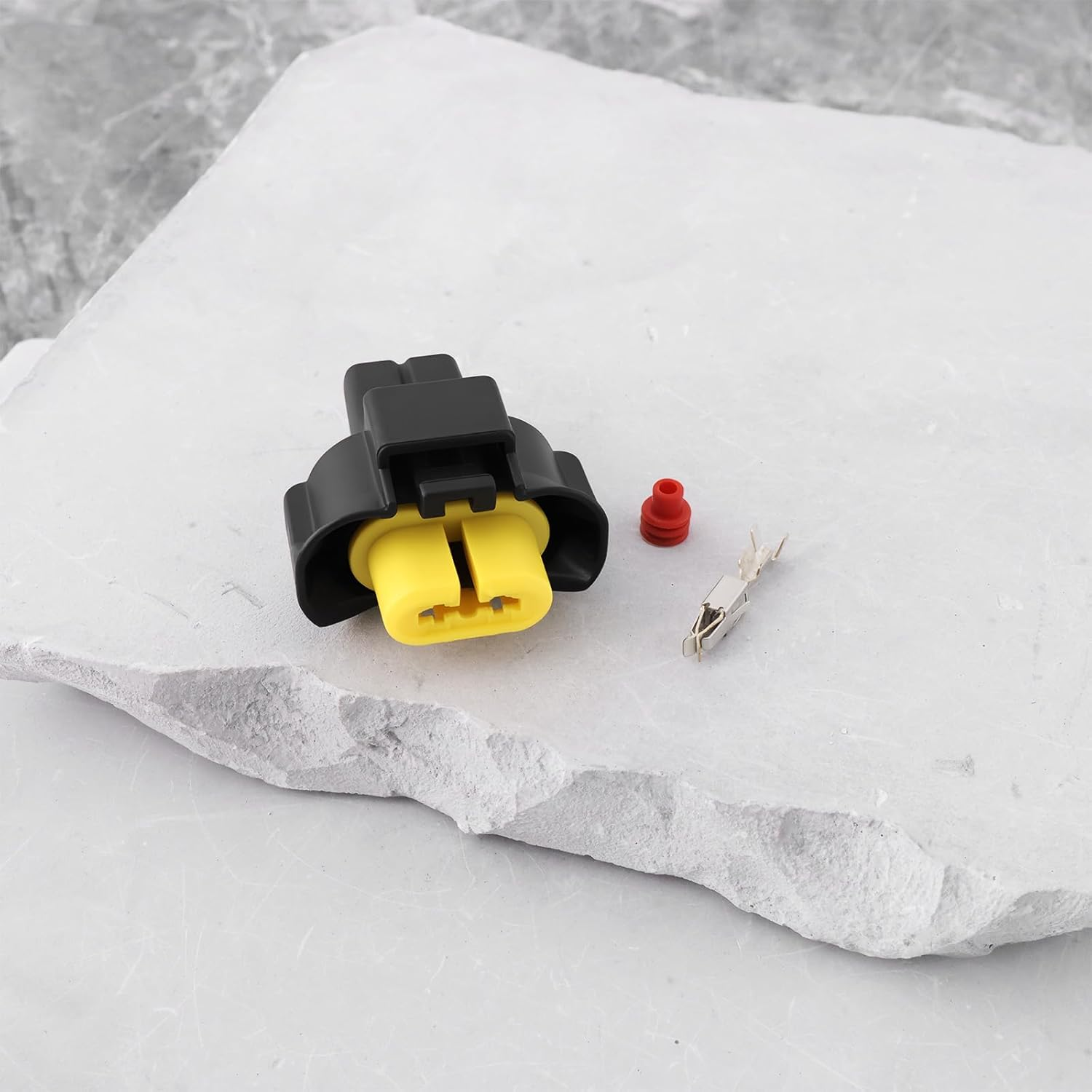 Emsea 2X 2-Pin Fog Lamp Female Plug Connector 240PC023S4019 Compatible with Delphi H8 H11 Fog Lamp image number 1