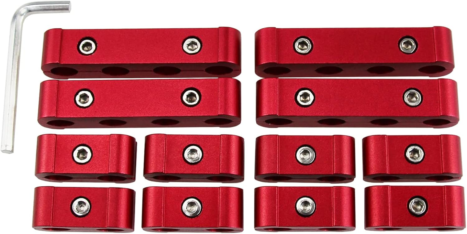 Ucreative 12Pc Engine Spark Plug Wire Divider Separator Kit for 8Mm 9Mm 10Mm image number 4