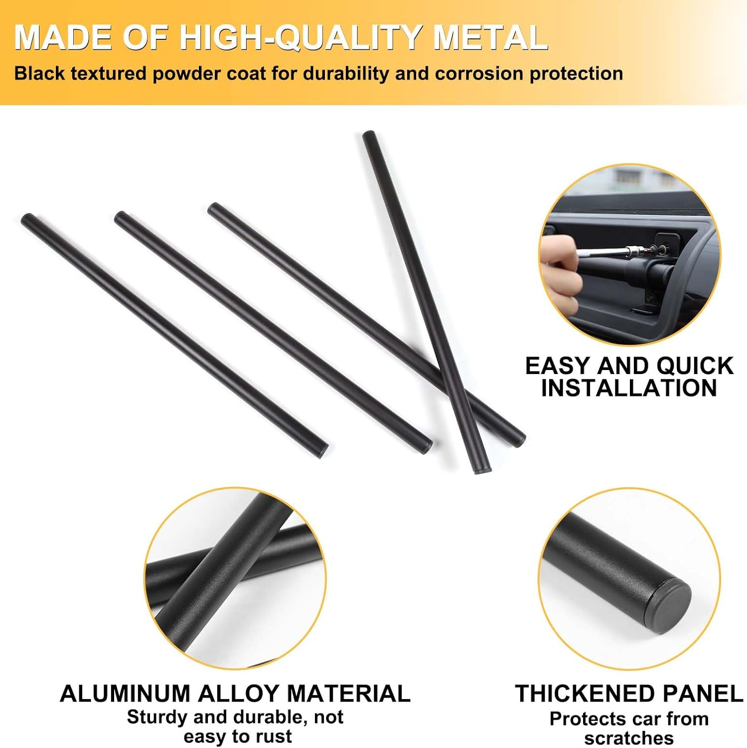 Roof Rack Cross Bars Compatible with INEOS Grenadier 2020-2025 Accessories | Aluminium Alloy Roof Rail Cargo Carrier System | 4PC Set image number 6