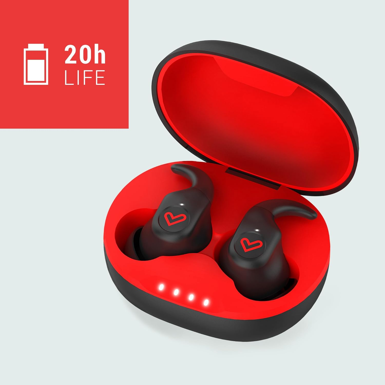 Energy Sistem Freestyle Sports Headphones (Bluetooth&reg; 5.3, True Wireless Stereo, Secure Fit+, IPX5, Esmart Connect App) - Black image number 5