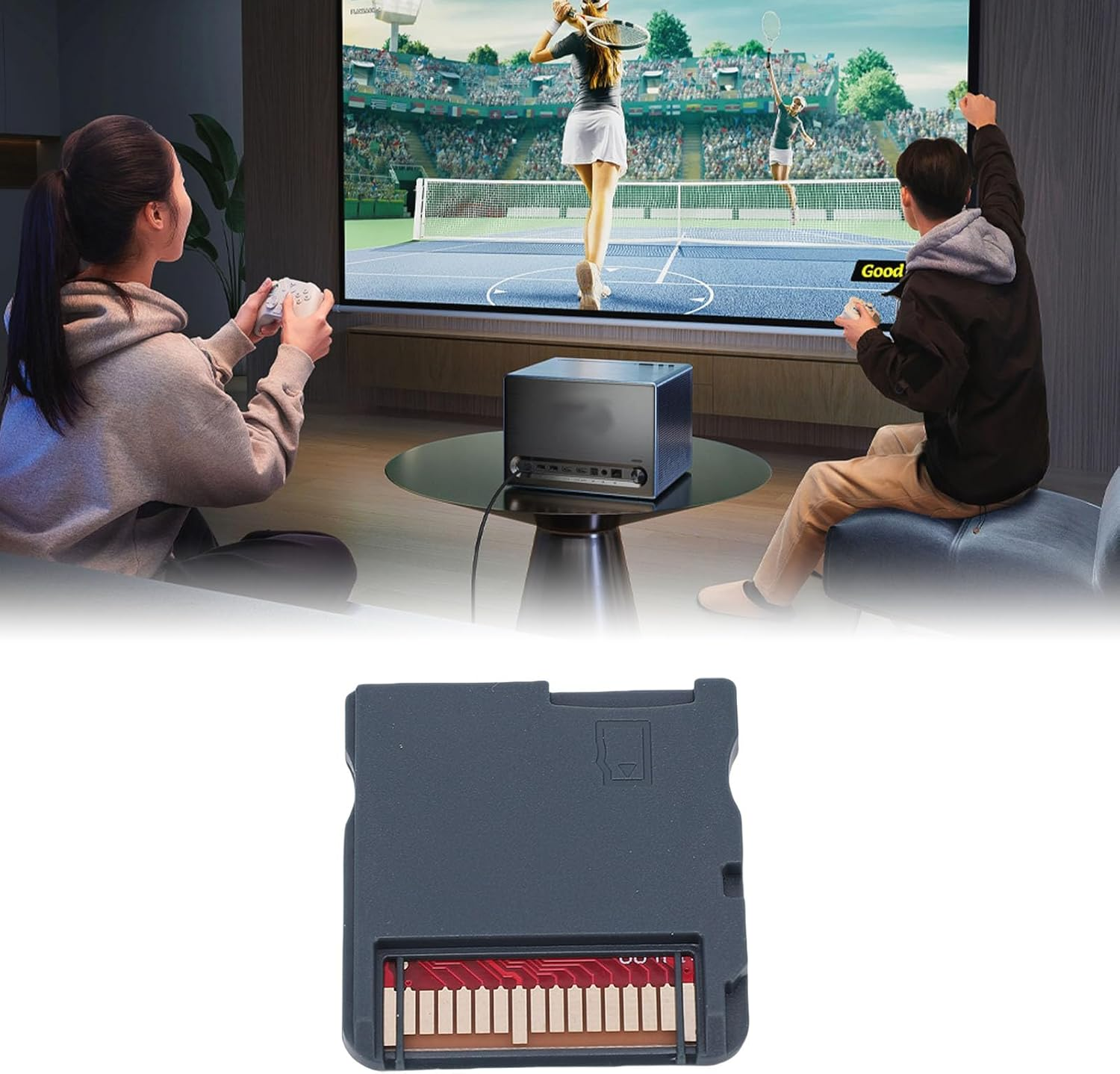 SENECESLI Game Backup Device, Slim High Speed HDD for Backup, High Strength ABS Material Fornds​ NDSL​MD GB GBC FC PCE High Speed Reading Writing Professional Consoles Game Cartridge (WOODHK Black Set) - Wood Hk White Set image number 6