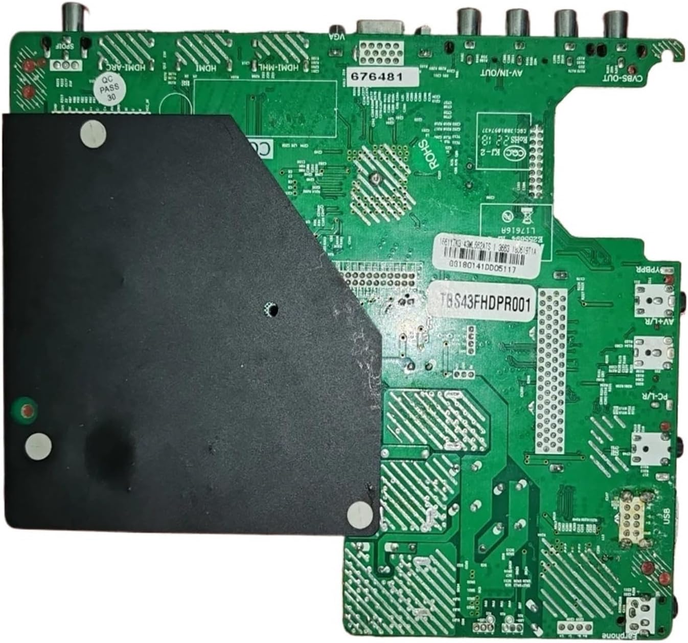 P75-3663SV6.1 Three in One TV Host, Board Testing, Good Physical Photos 35-44V 600Ma 65W or 52-81V 550Ma(62-82V)