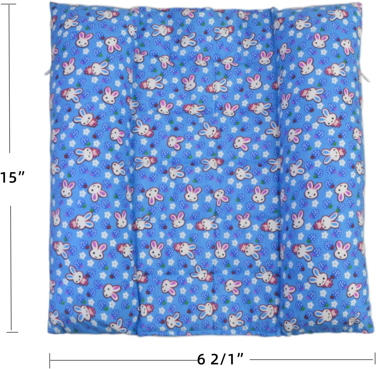 Rabbit Cuddle Bed Bunny Snuggle Bed with Two Detachable Pillows for Rabbits Prevent Sore Hock Mat Flop Bed image number 6