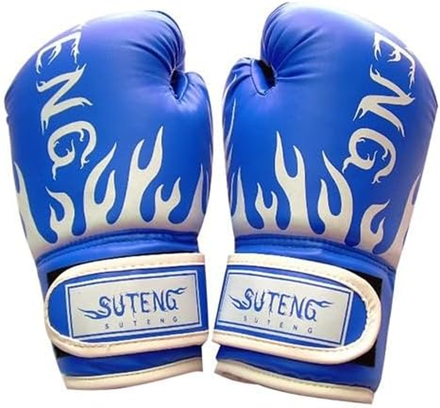 AIMALL Children Kids Boxing Sparring Training Gloves MMA Kick Boxing Punching Gloves - 3-12Y, High-Grade PU Leather & Sponge, Ventilated, Protective, 25X15X3Cm