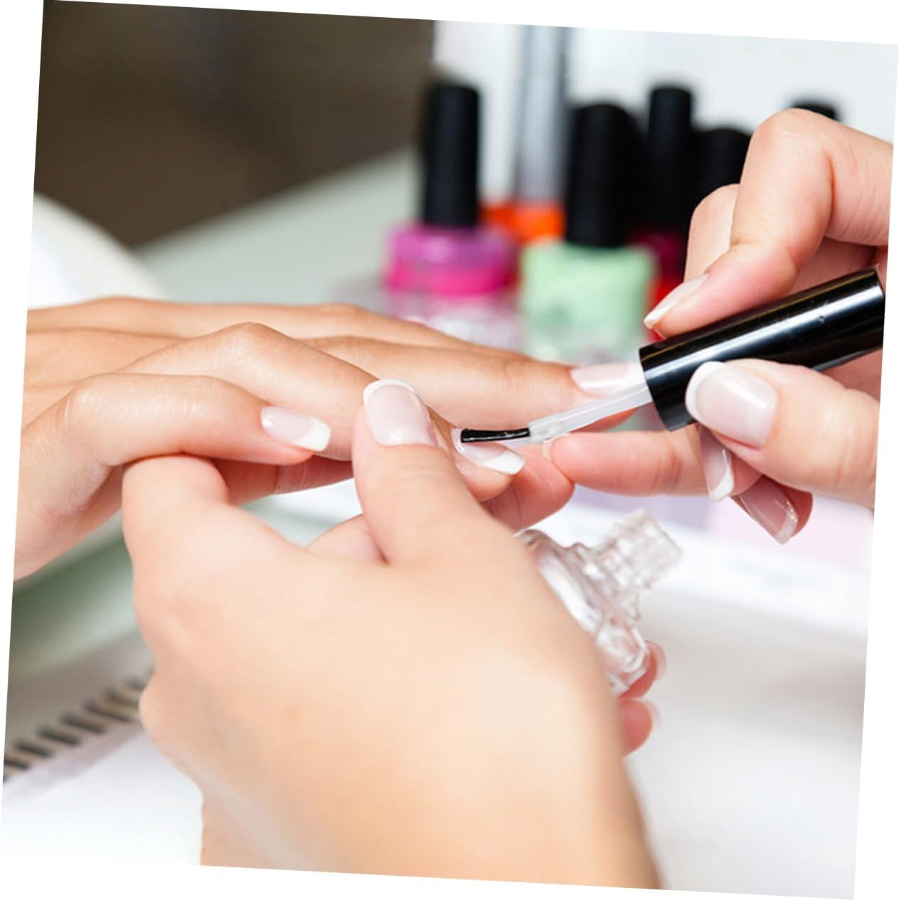 COMPUKAS 250Pcs Nail Dip Powder Brush Replacement Bristle Brush for Gel Nail Polish Easy to Use image number 4