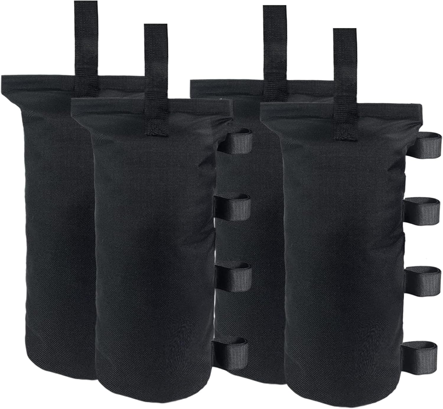 Joramoy Heavy Duty Canopy Weight Bags (150LBS) for Pop up Canopy Tent, Set of 4, Black (Without Sand) image number 5