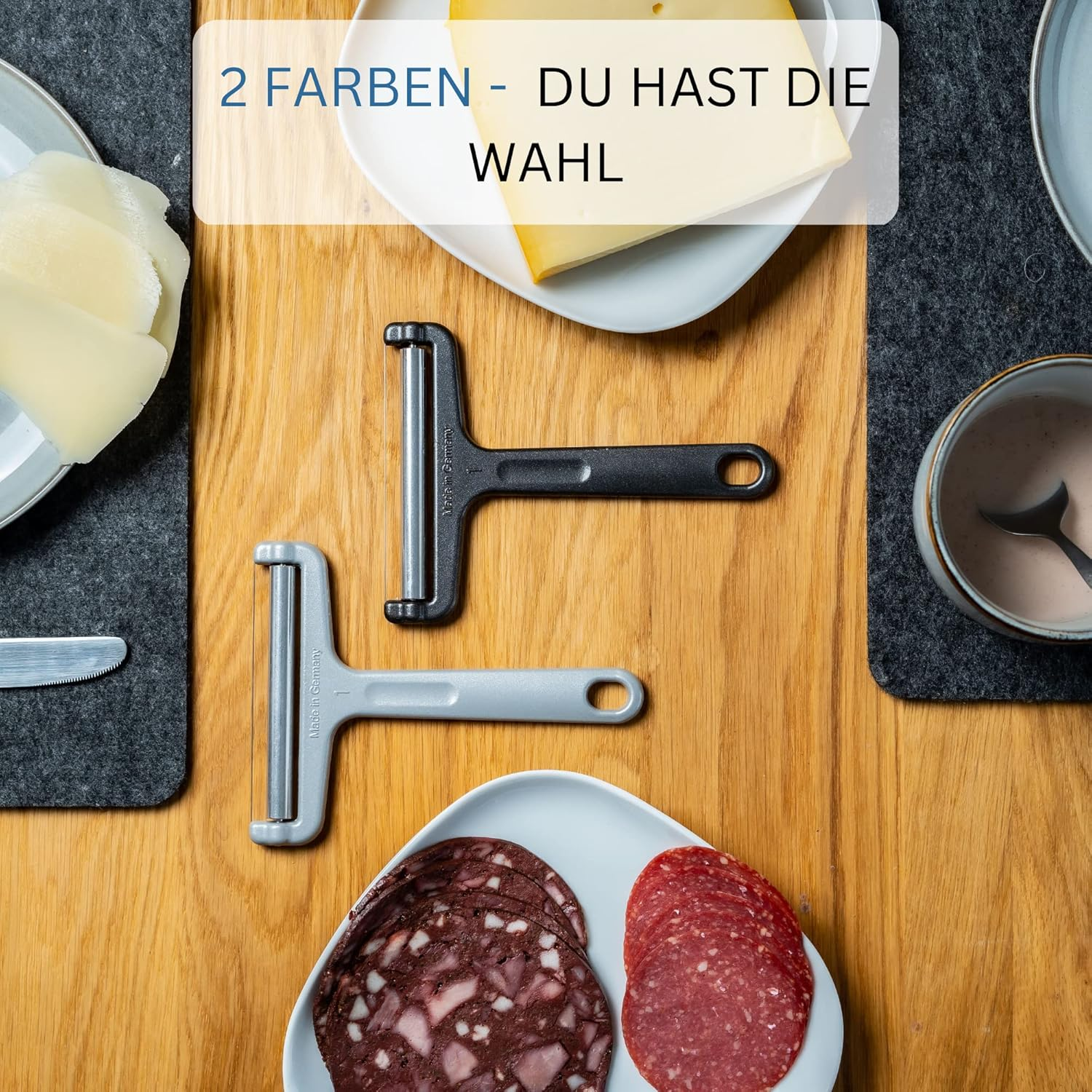 Westmark Cheese Slicer with Roller and Cutting Wire, Silver image number 3