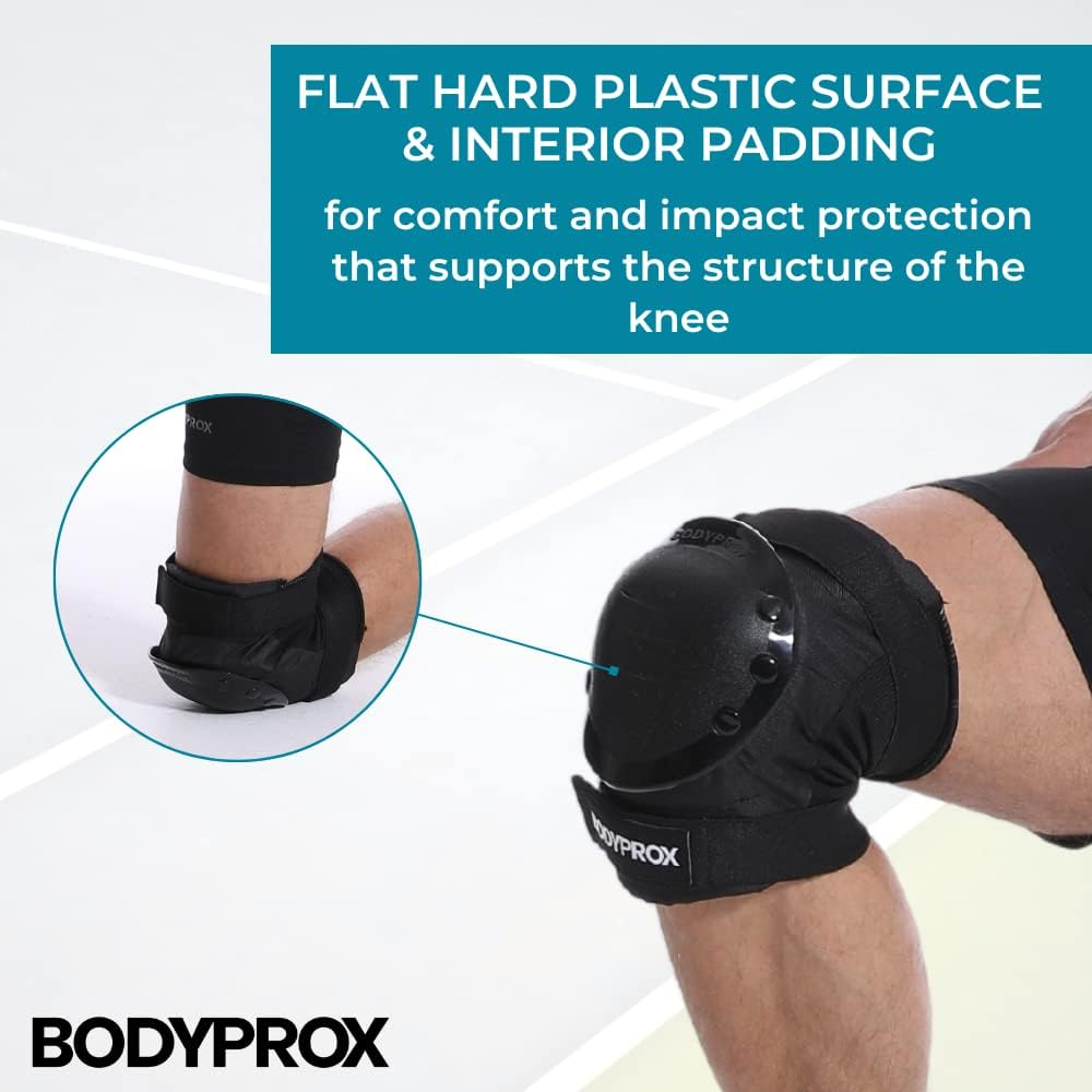 BODYPROX Knee Pads Elbow Pads Wrist Guards Set for Inline Skating, Skateboarding, Roller Derby, BMX Ride, and Rollerblading. image number 2