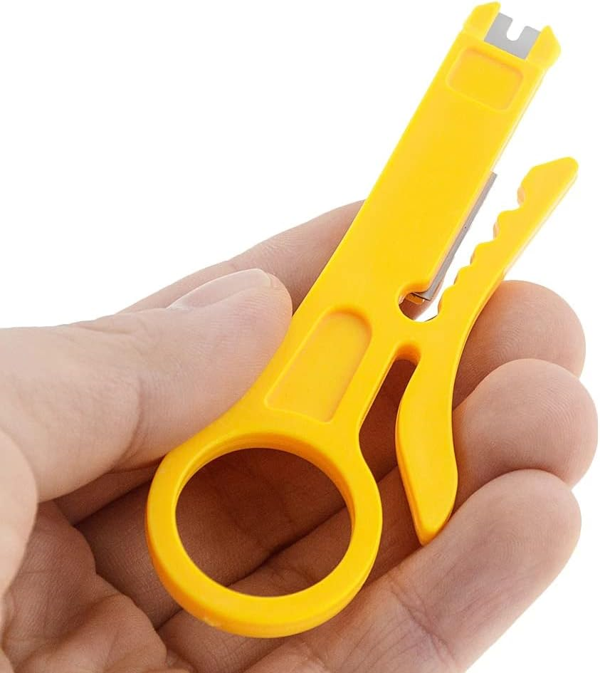 10X Plastic Strip Data Cable Wire Punch down Cutter Stripper Manual Pliers Tool image number 2