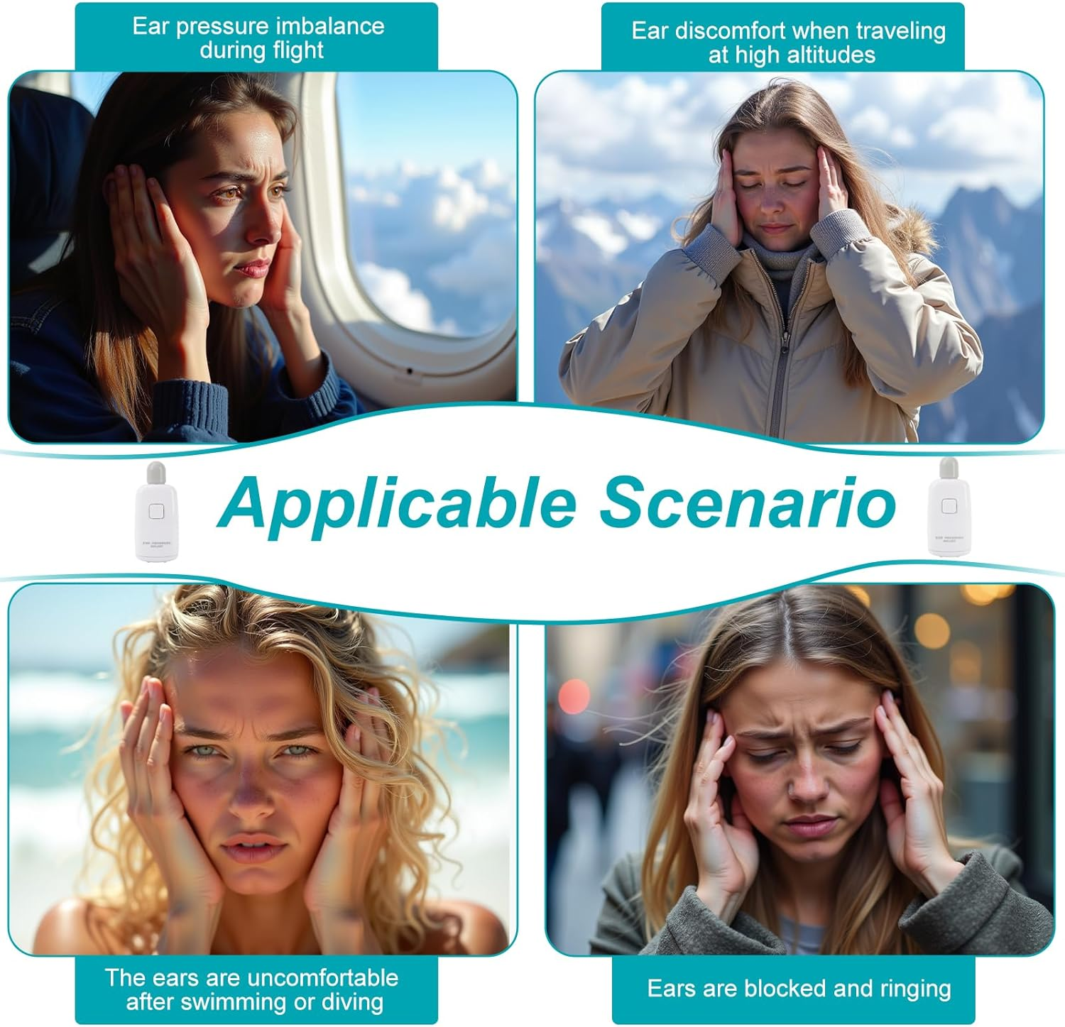 Eustachian Tube Unclogger - Ear Pressure Relief Device - Balanced Ear Pressure Safely & Naturally - Eustachian Tube Exerciser image number 4