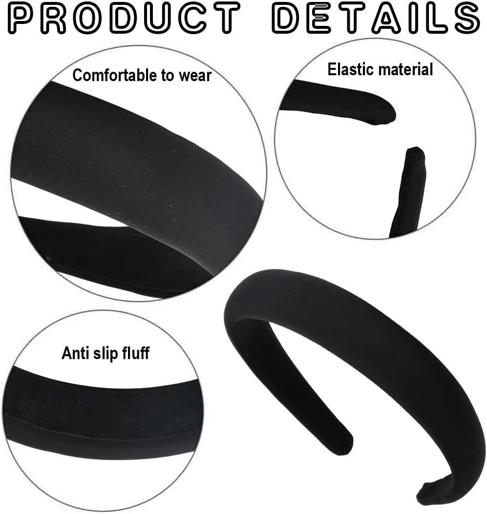 Aililong 4 Pieces Baby Headband Velvet Headbands for Newborns, Toddlers and Babies, Elastic, Soft, Perfect Size, Hair Band for Women and Girls image number 4