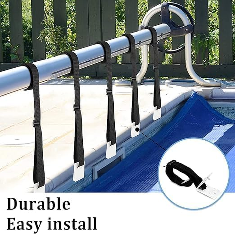 30Pcs Pool Cover Clips,Pool Cover Strap,Pool Solar Cover Reel Attachment Straps Kit, Solar Cover Reel Straps and Clips Kit for Inground Swimming Pools Durable & Easy Installation ﻿ image number 1