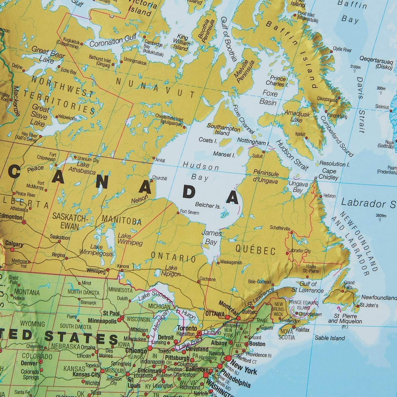 Maps International - World Map with Flags - Laminated - 84.1Cm (W) X 59.4Cm (H) image number 4