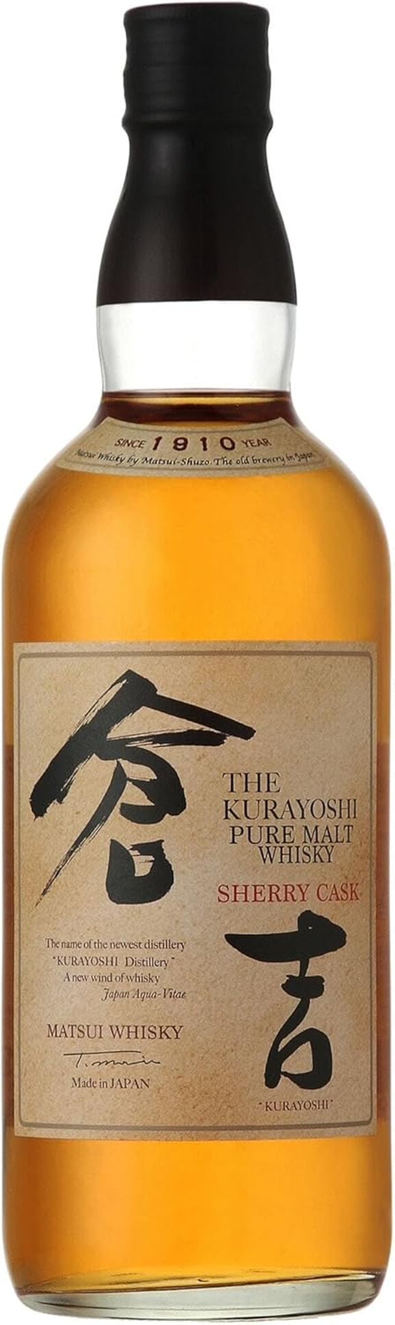 Kurayoshi Pure Malt Whisky Sherry Cask 43% 700Ml Bottle