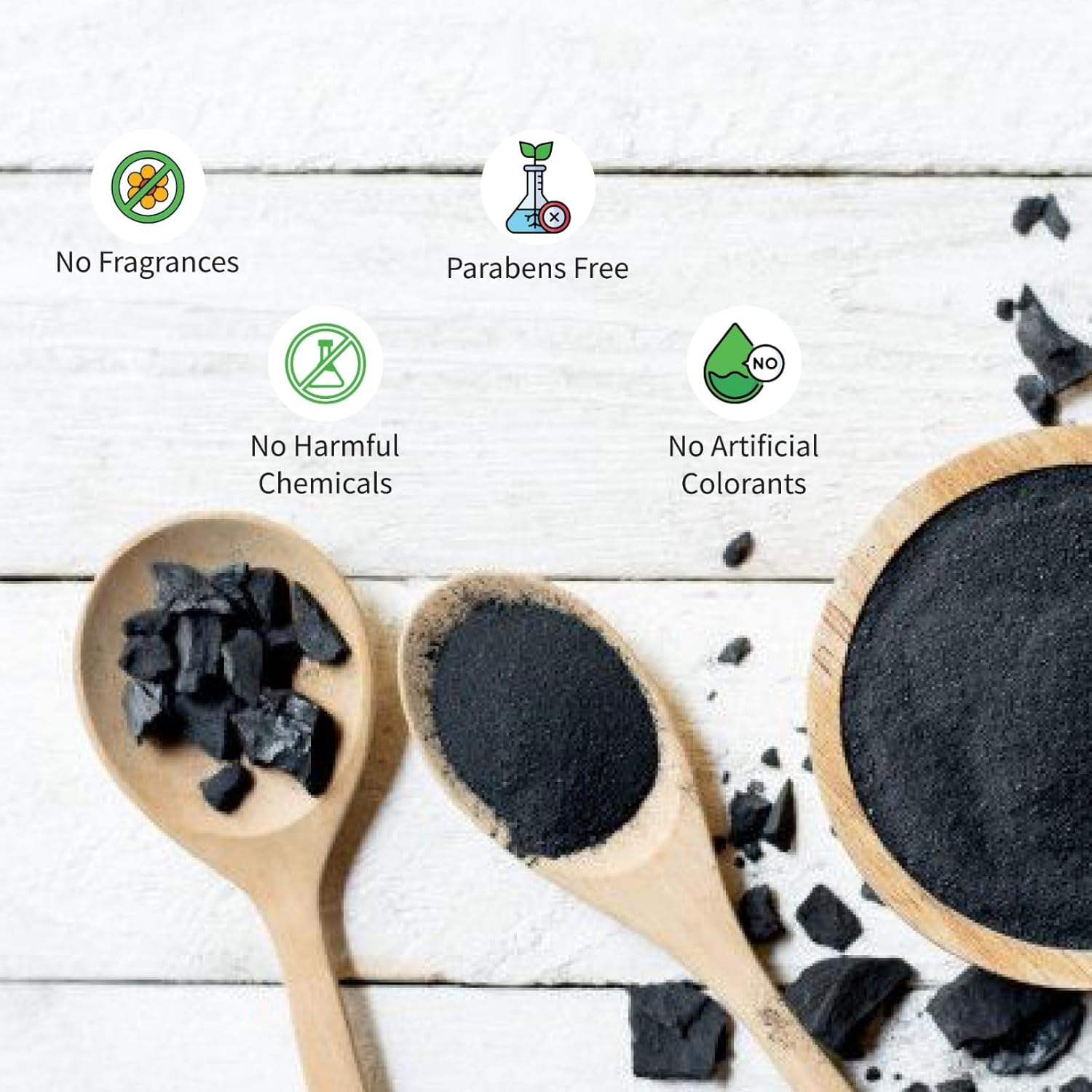 Yauvanya Activated Charcoal Powder - 75 Gms | Face Mask | Skin Detox image number 1