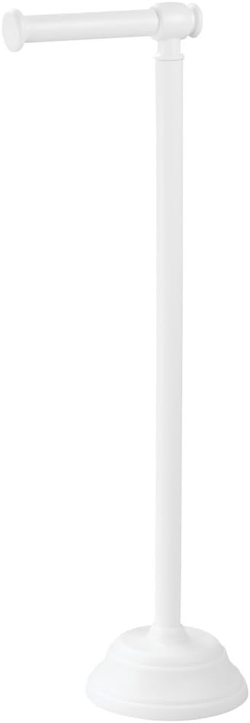 Interdesign Kent Free Standing Toilet Paper Roll Holder for Bathroom Storage - White