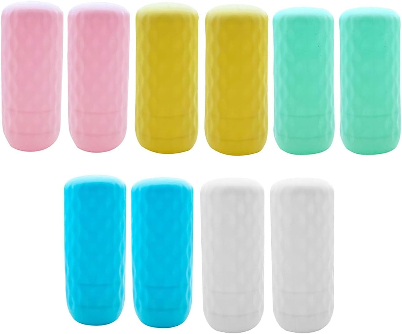 Silicone Bottle Covers Elastic Sleeves for Leak Proofing Mix Color,10 Pack Cruise Ship Essentials,Travel Accessories Luggage for Women Men,Leak Proofing, Fit Most Travel Size Bottles Toiletries image number 1