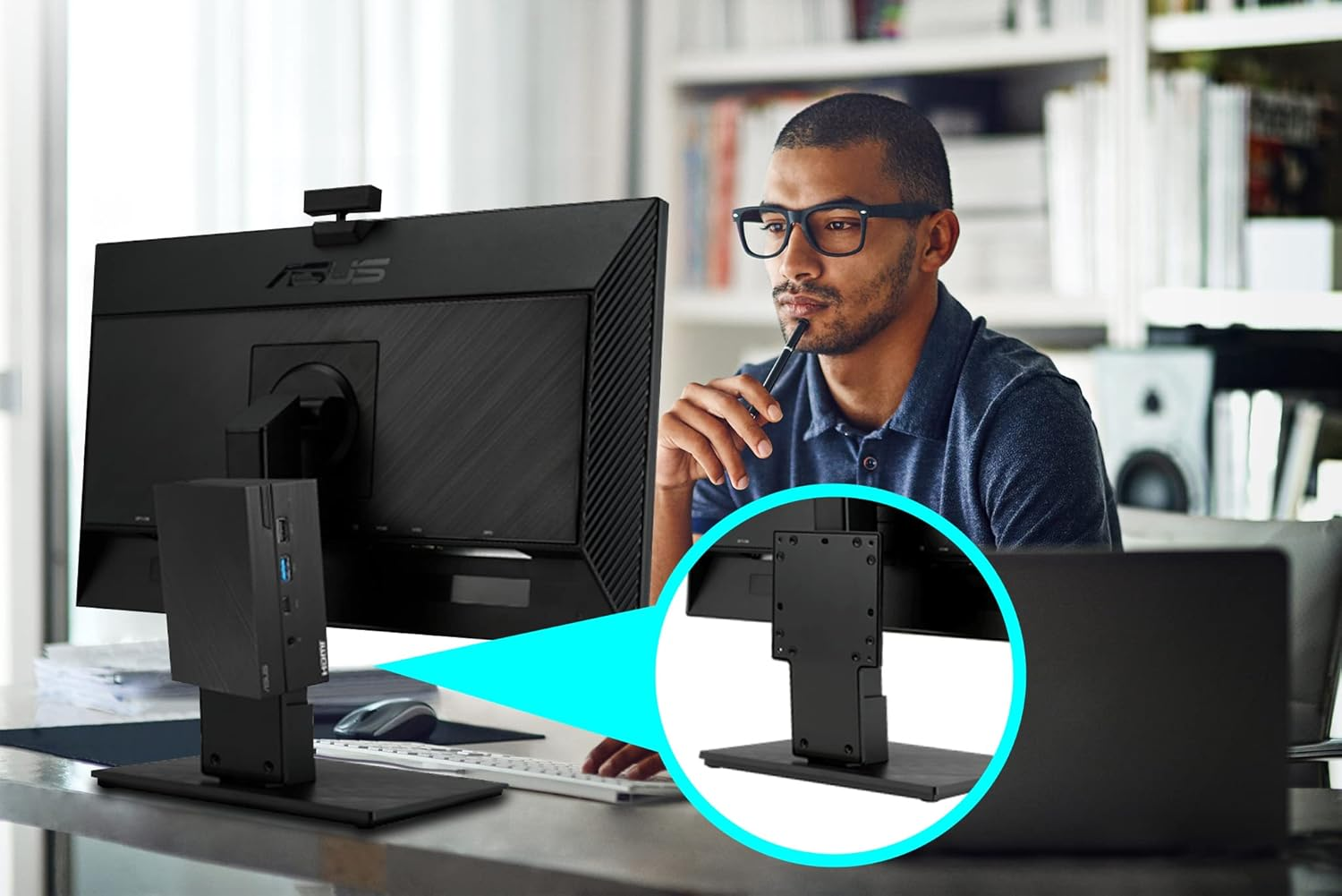 ASUS MKT02 Mini PC Mounting Kit - VESA 100X100Mm Compatible image number 3