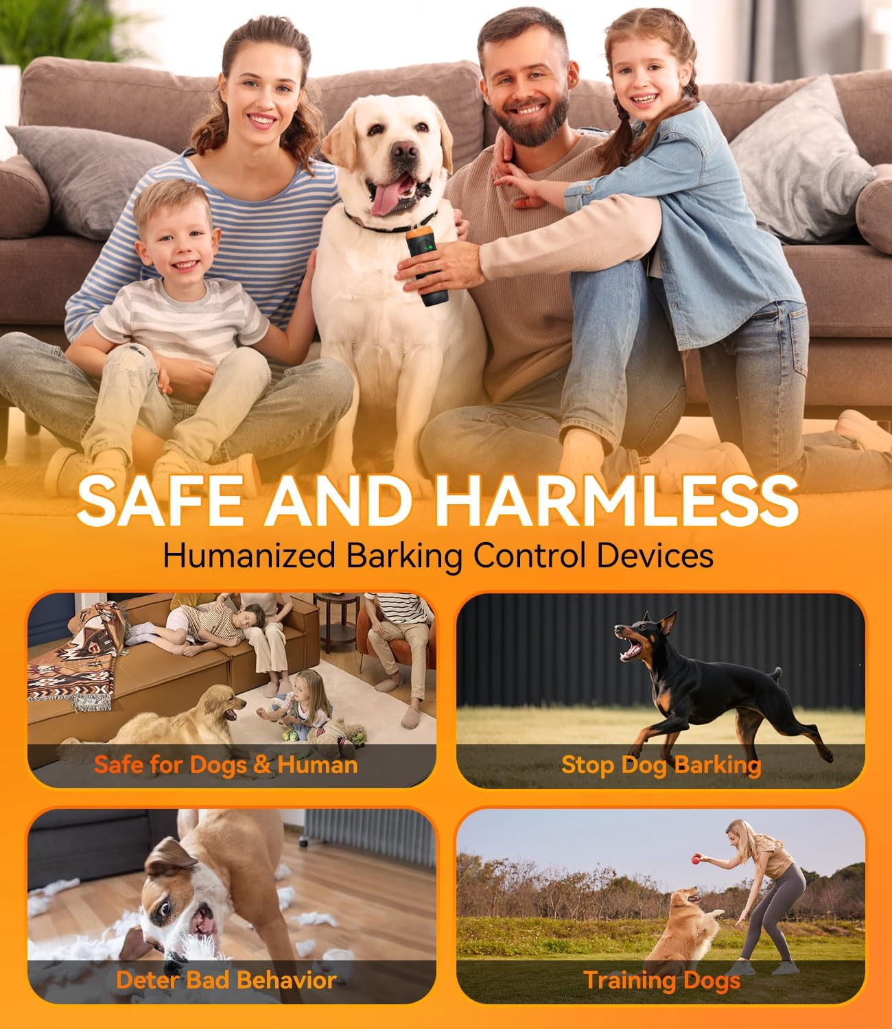 Tyniffer anti Barking Device for Dogs - Ultrasonic Dog Bark Deterrent Devices, Rechargeable Dog Bark Control Training Tools, Safe & Effective for Small, Medium and Large Dogs - Indoor & Outdoor Use image number 5