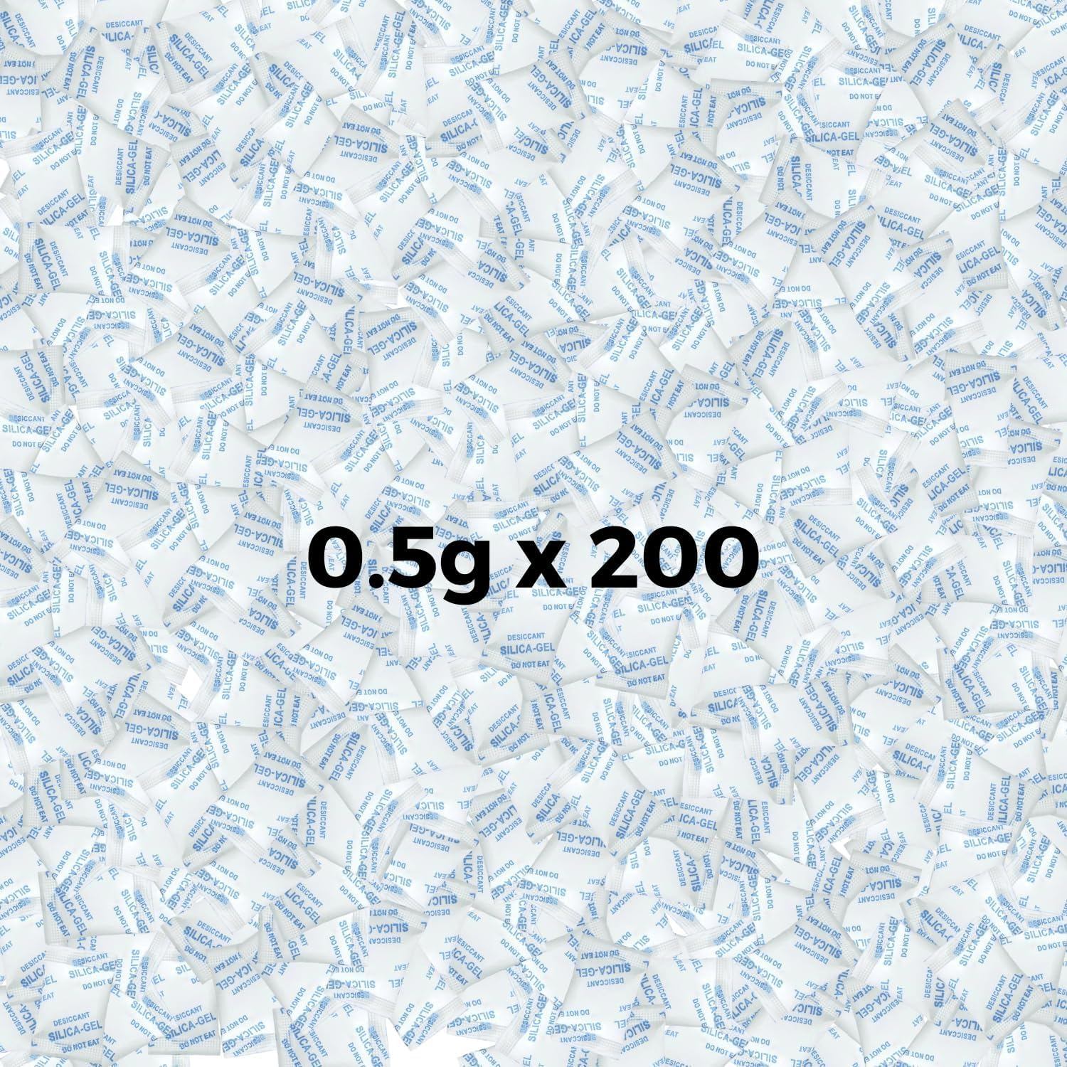 Desicco 0.5 Gram [200 Packets] Silica Gel Packets Desiccant Packs Dehumidifiers - Breathable Fabric Silica Packets, Silica Gel Packs, Silica Gel - Clothing, Musical Instruments & More. image number 1