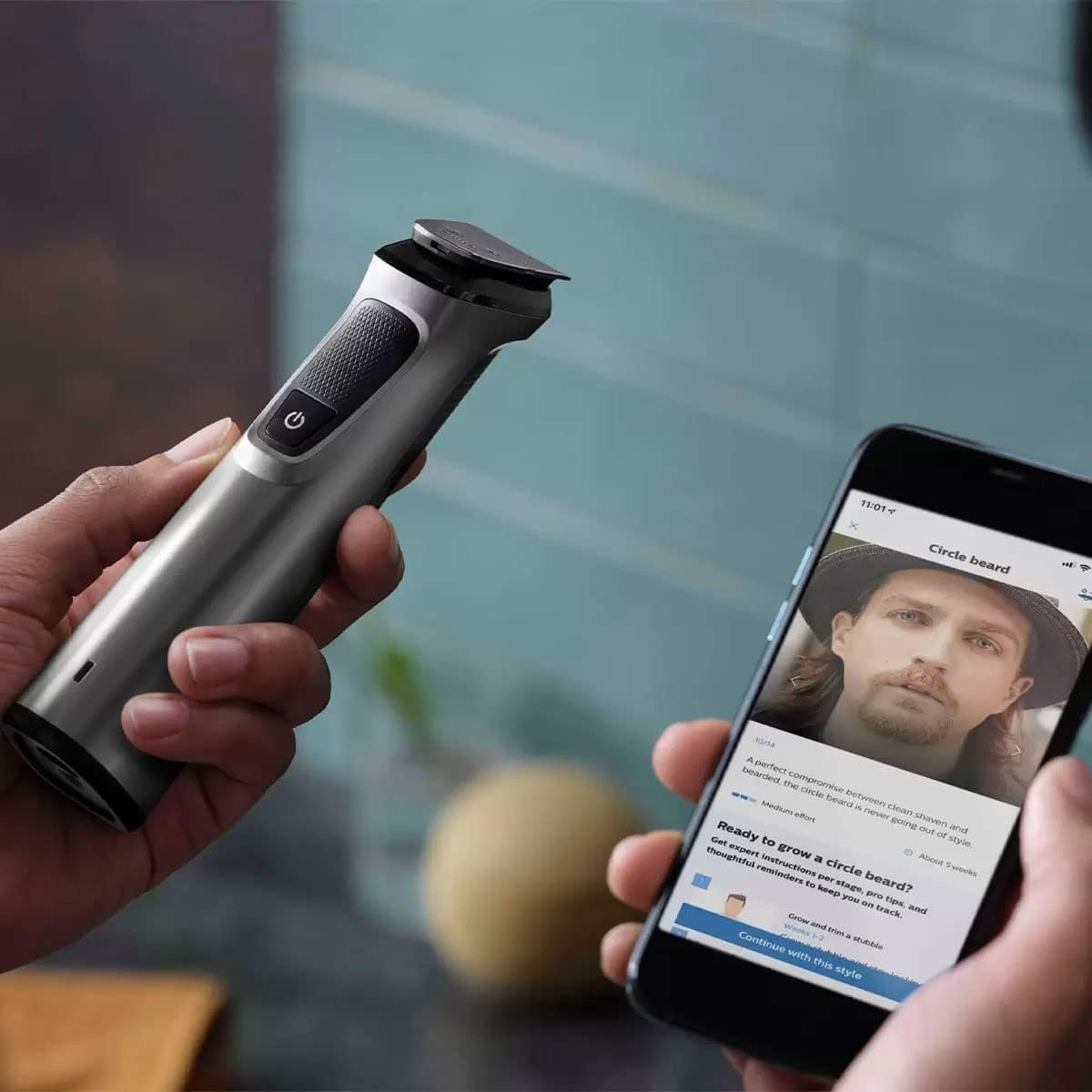 Philips Multigroom Series 7000 16-In-1 Face, Hair & Body Trimmer, MG7736/13, Silver image number 5