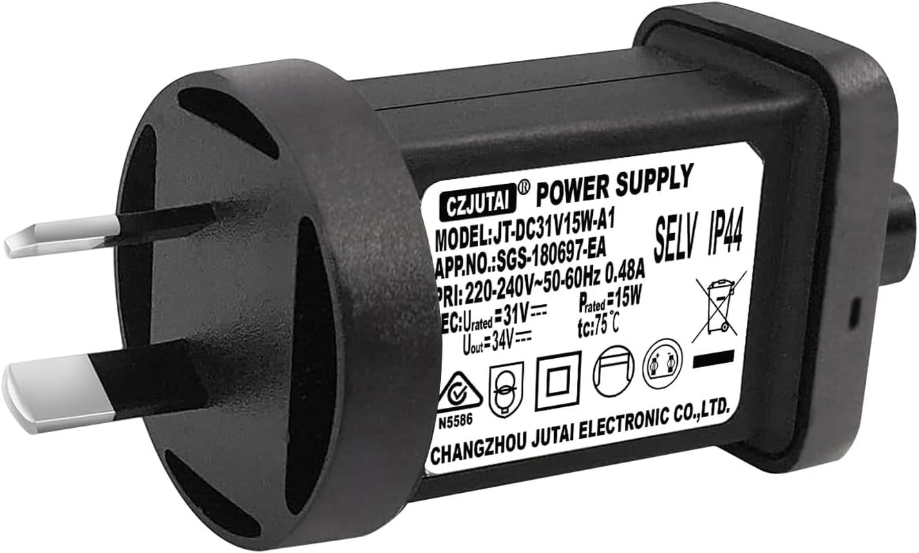 Premieradapter 31V 15W Replacement Power Supply CZJUTAI JT-DC31V15W /12V /9W /7.2W /6W /4.5W /3.6W for Christmas Lighting, String Light, Projector Light, Lawn Lamp, Inflatable Device[V5T5] image number 5