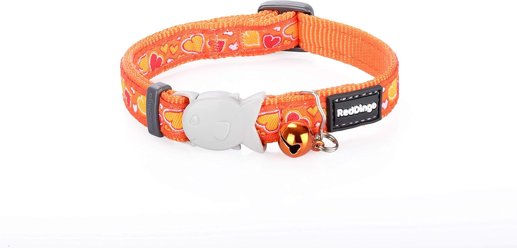 Red Dingo Cat Collar, Breezy Love Orange
