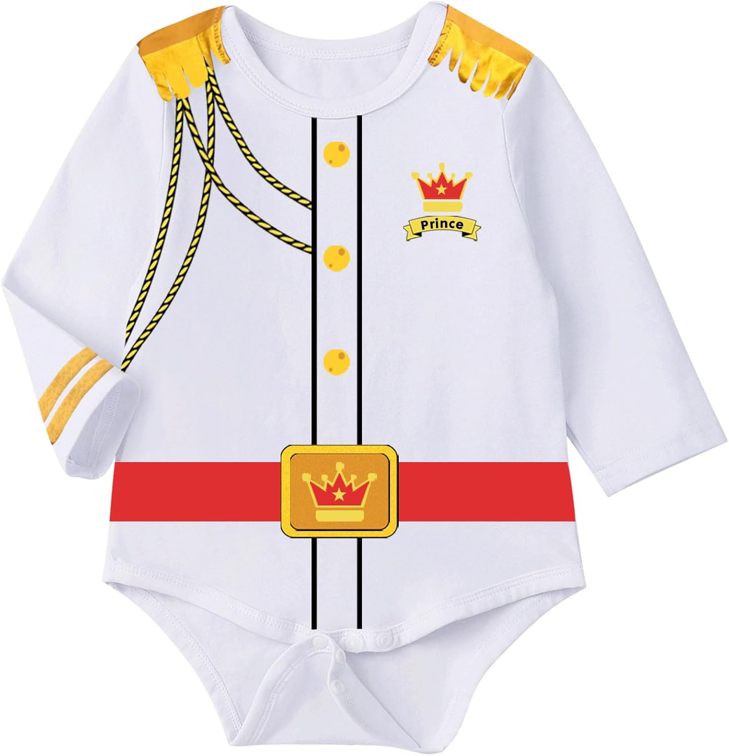 Xuomuen Baby Boys Prince Charming Costume Medieval Royal Prince Dress up for Infant Boys Halloween Cosplay image number 4