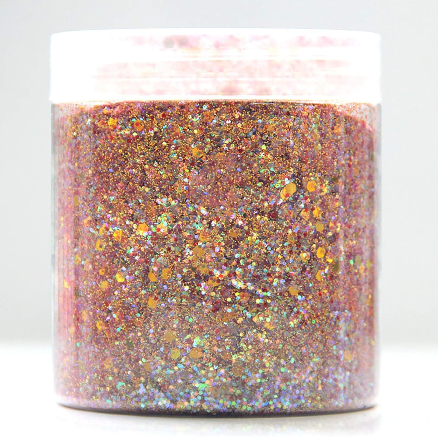 9 Packs Mixed Size Hexagon Nail Glitter Powder Sequins Shiny Colorful Nail Flakes Charm Dust image number 6