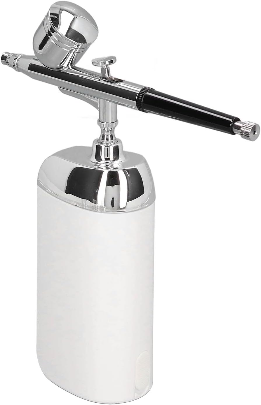Oxygen Facial Portable Airbrush, USB Cordless Water Oxygen Airbrush Beauty Device Facial Oxygen Machine Portable Makeup Airbrush Moisturizing Sprayer Facial Mister Airbrush Kit (White) image number 4