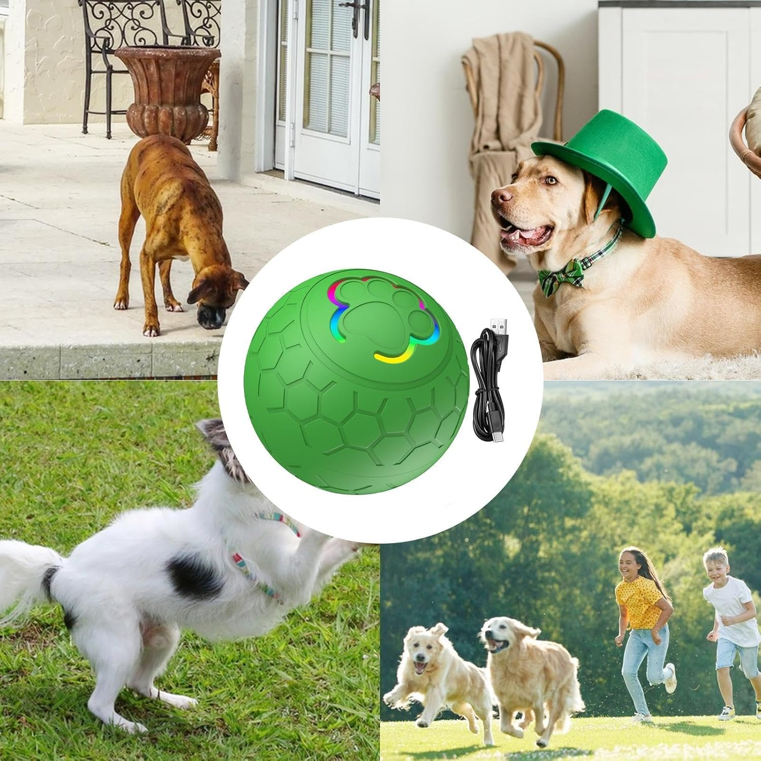 Smart Ball Cat Toy, Moving Dog Ball, Automatic Rolling Dog Ball, Bouncy Ball Pet Toy, Interactive Cat Exercise Toys Intelligent Motion 2-Modes for All Breeds Cat and Dogs image number 6