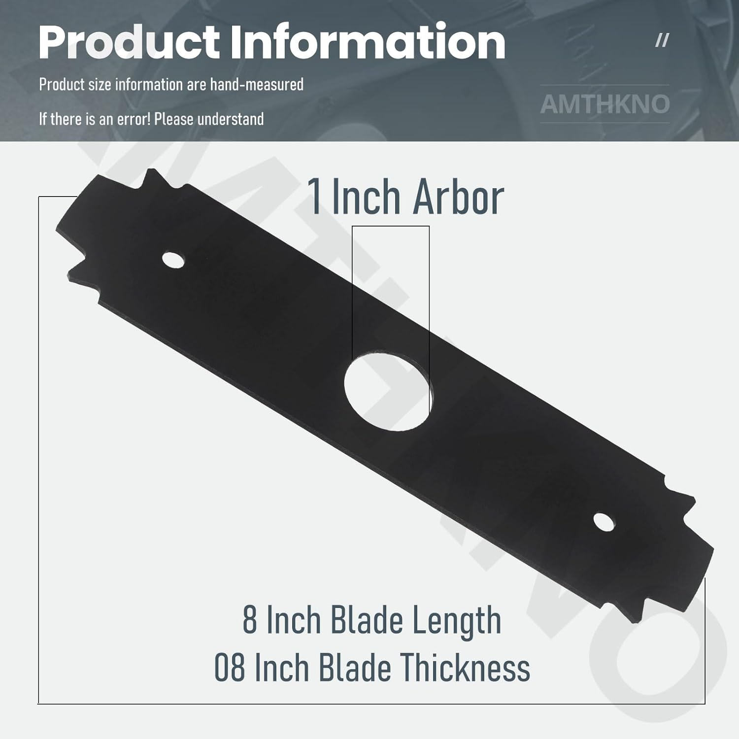 AC04215 Reversible Heavy Duty Hardened Steel Edger Blade - for Replacement Ryobi 8 Inch Edger Blade, Fits Edgers Models UT50500, UT15518, RY15518, RYEDG11, P2310 and P2300B. (2) image number 6