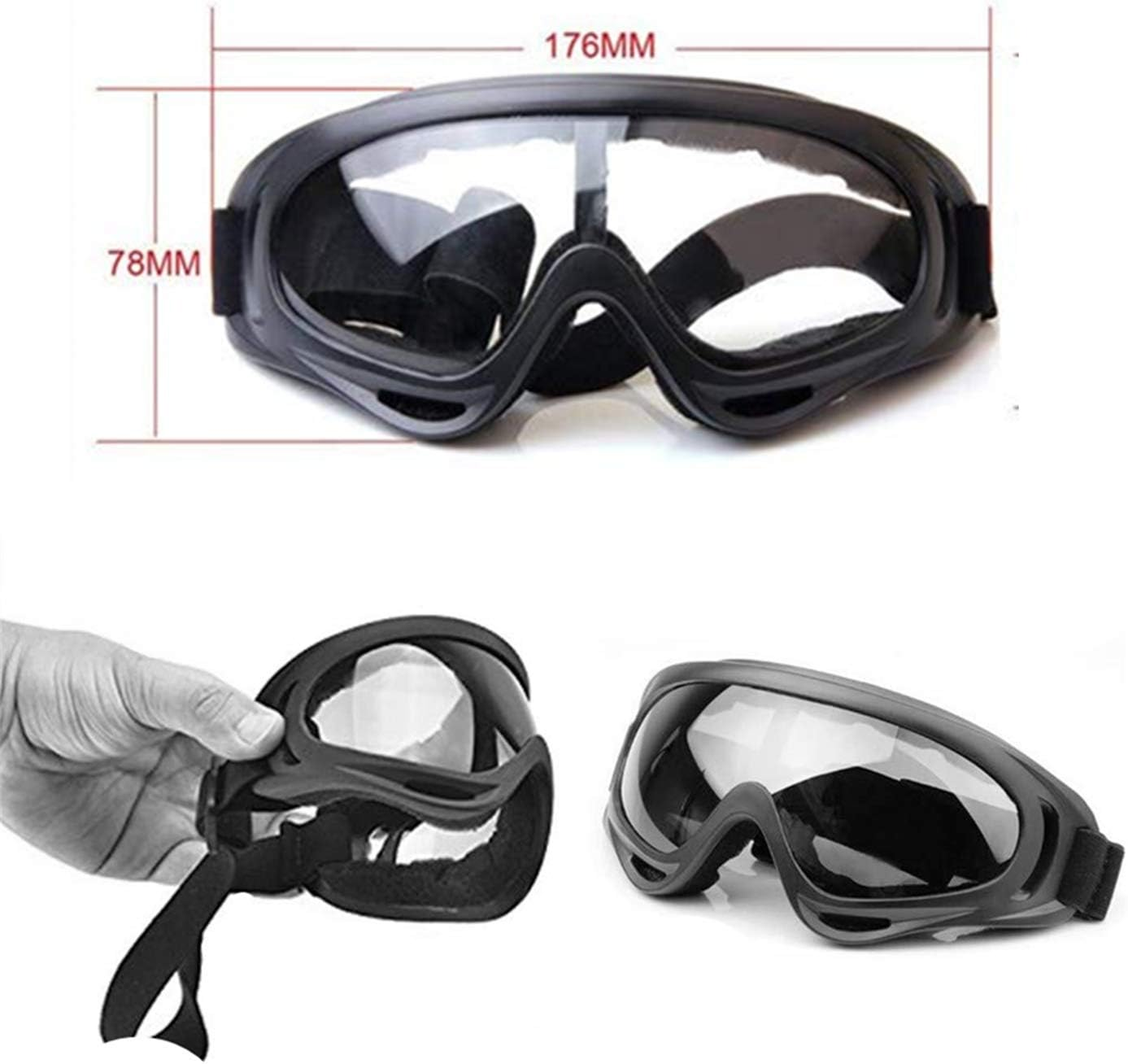 COSORO Safety Glasses, Shatterproof, UV400 Protection, for Nerf, Airsoft, Water Balloon Fight, and More, Age 8+ image number 1