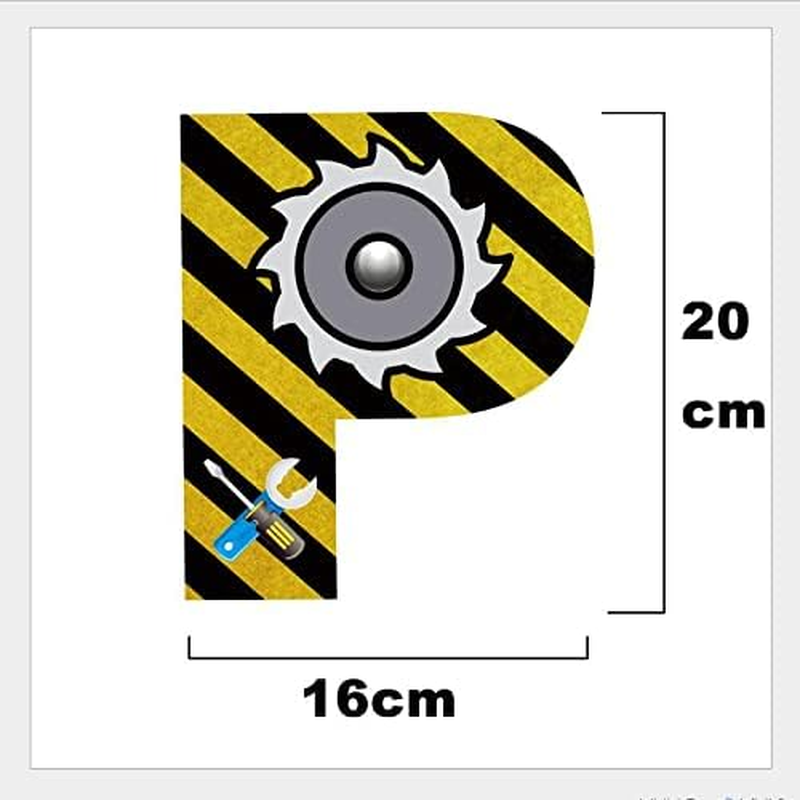 Construction Birthday Party Balloons, Construction Balloons Excavator Foil Balloons Construction Cupcake Toppers Construction Signs Construction Happy Birthday Banners for Birthday Party Decorations image number 3