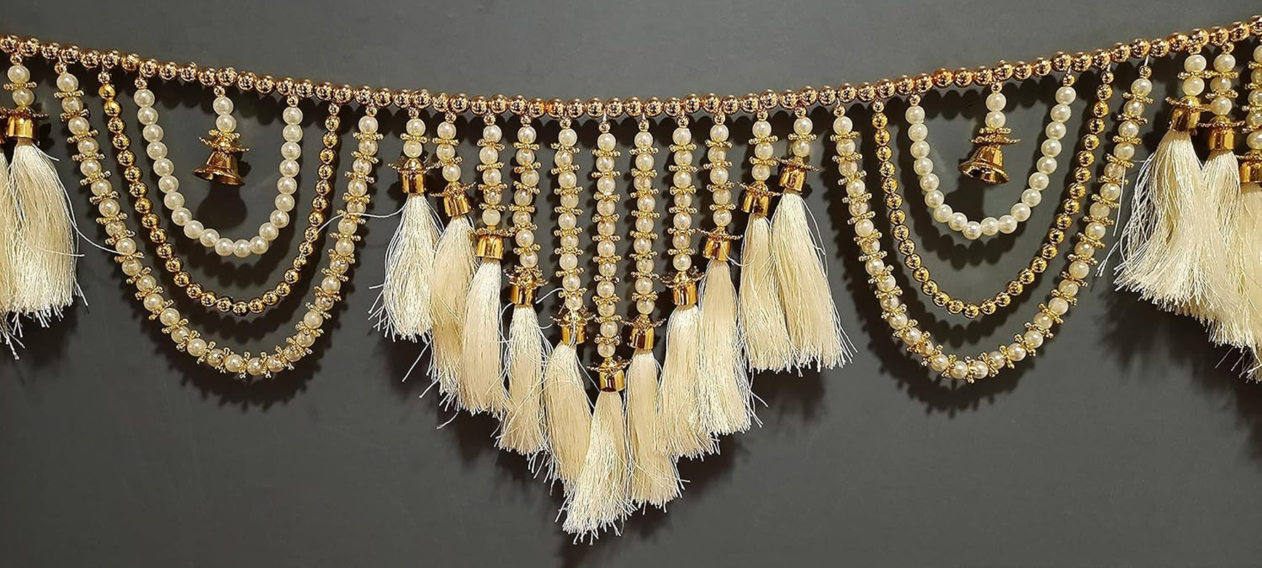 Samyuktha Toran for Door Entrance,Main Door, Mandir Bandhanwar for Home, Diwali Decoration Item Door Hanging Toranam for Pooja Room (Style2)