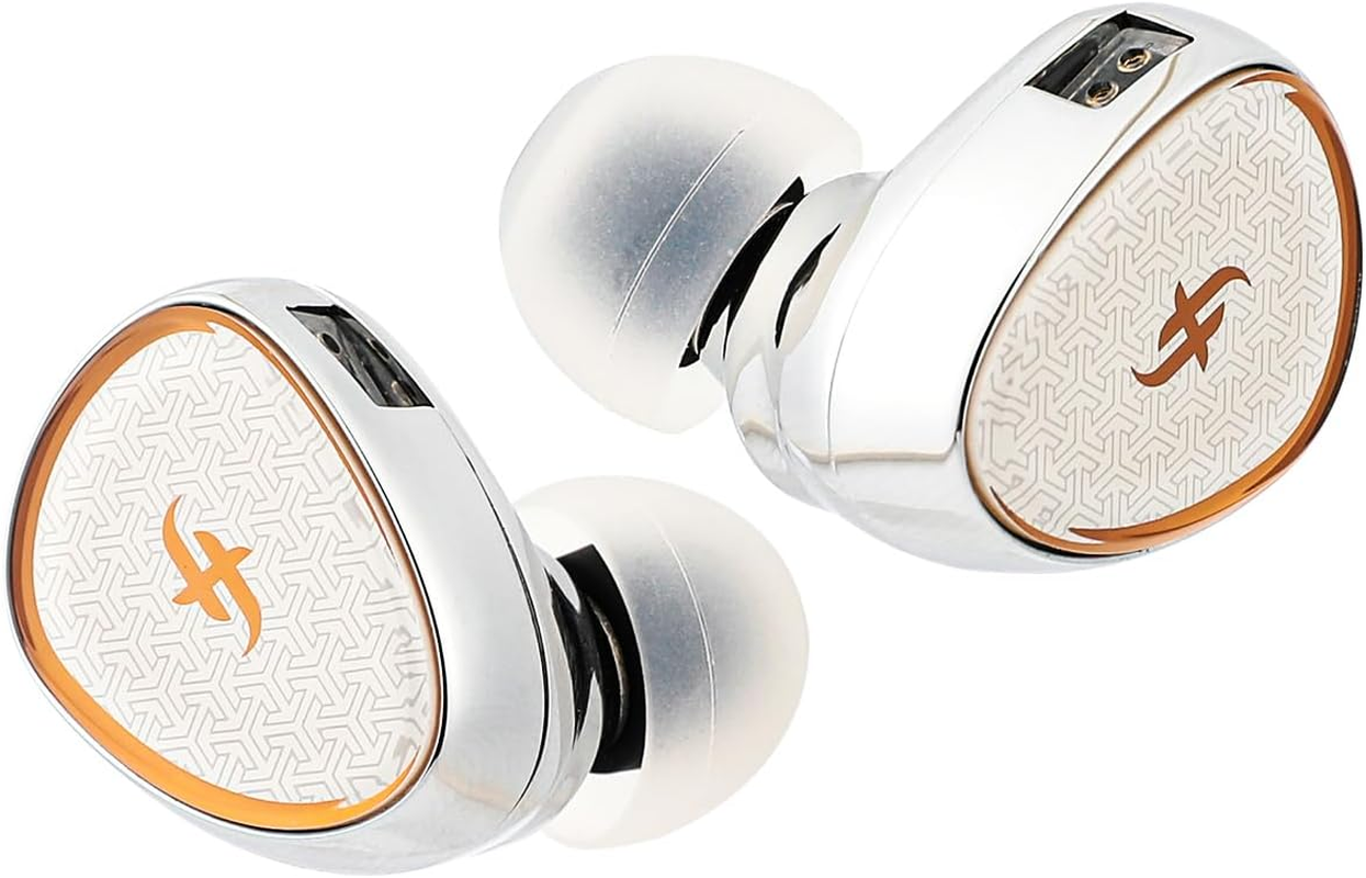 Linsoul SIMGOT EA1000 10Mm Dynamic Driver in Ear Monitor, Hifi in Ear Earphone IEM, Wired Gaming Earbud, with Silver-Plated OFC Cable for Musician Audiophile (Silver, SIMGOT EA1000) image number 1