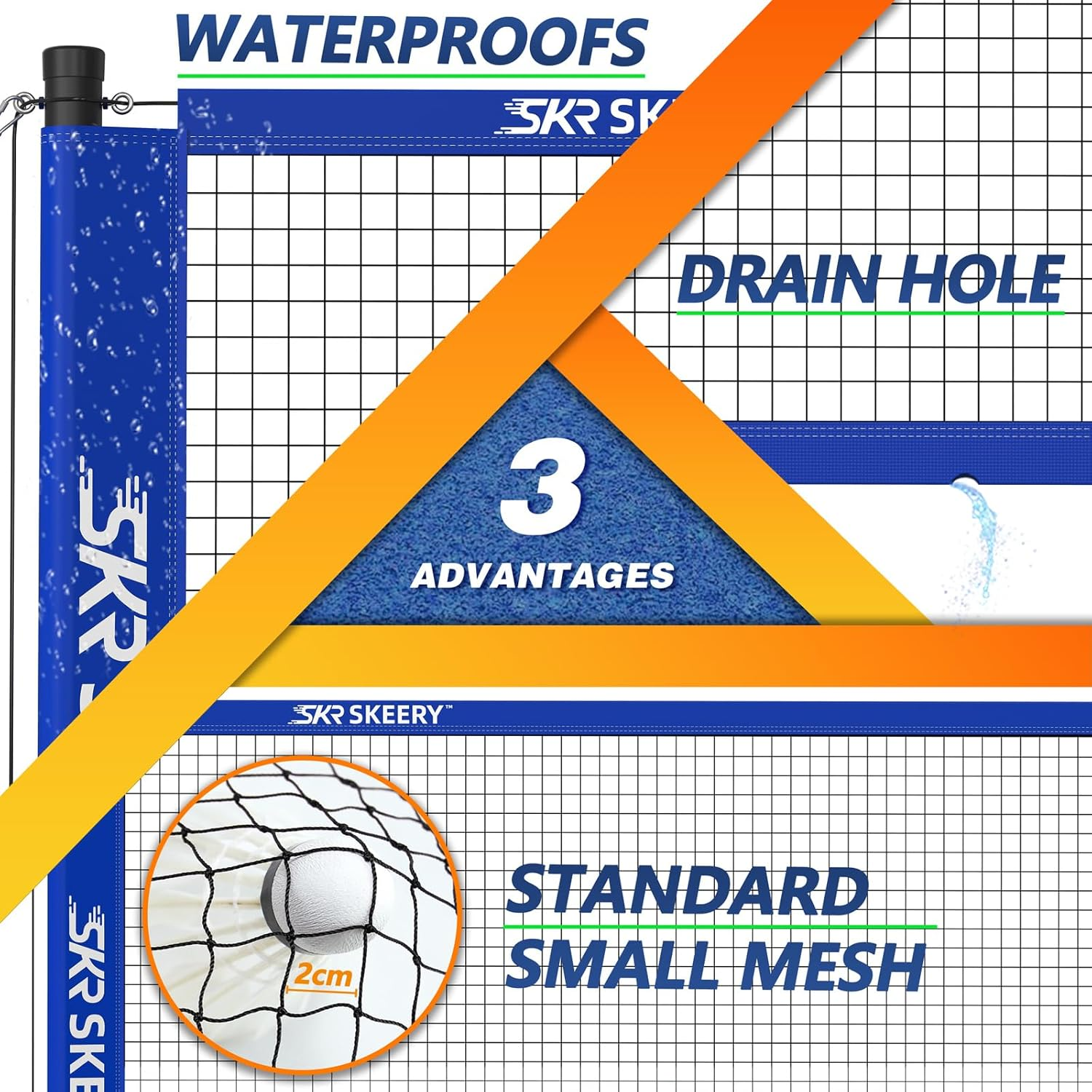 Professional Badminton Set with Winch System,Portable Badminton Net Includes Carbon Aluminum Badminton Rackets Set of 4,3 Shuttlecocks and Carrying Bag,Badminton Sets for Backyards,Beach (Blue) image number 5