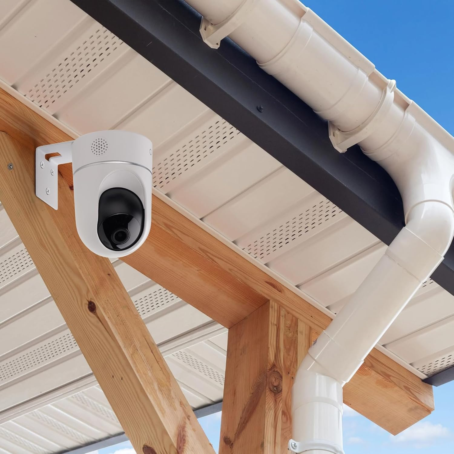 2Pack Adhesive Metal Wall Mount Compatible with Eufy Security Solo Indoor Cam E220 & P24, No Drilling VHB Stick on or Screw Install, Two Ways Install Camera Mounting Bracket Get the Best View image number 5