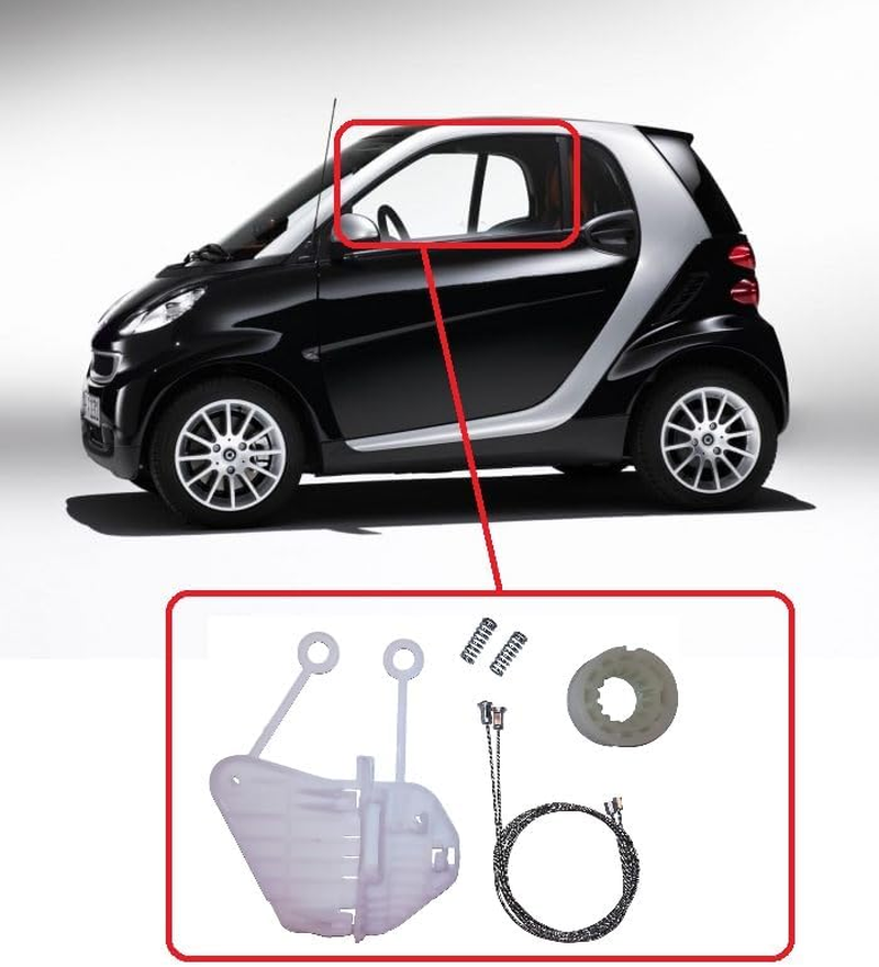 Twowinds Front Left Window Regulator Repair Kit C0002691V001 Smart City Coup&eacute; Cabrio Fortwo image number 1