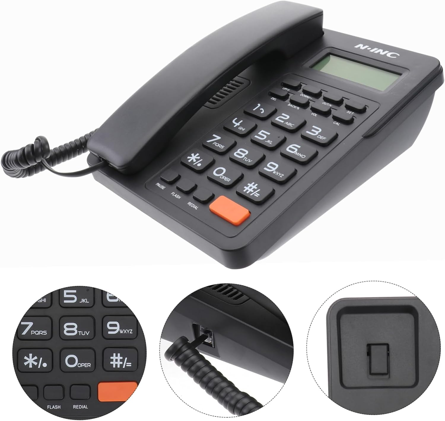 Tofficu Voip Phones for Business Family Business Fixed Phone House Phones Desk Phone Phones for Home Business Phones Home Phones Landline Phone Telephone Office Desktop image number 6