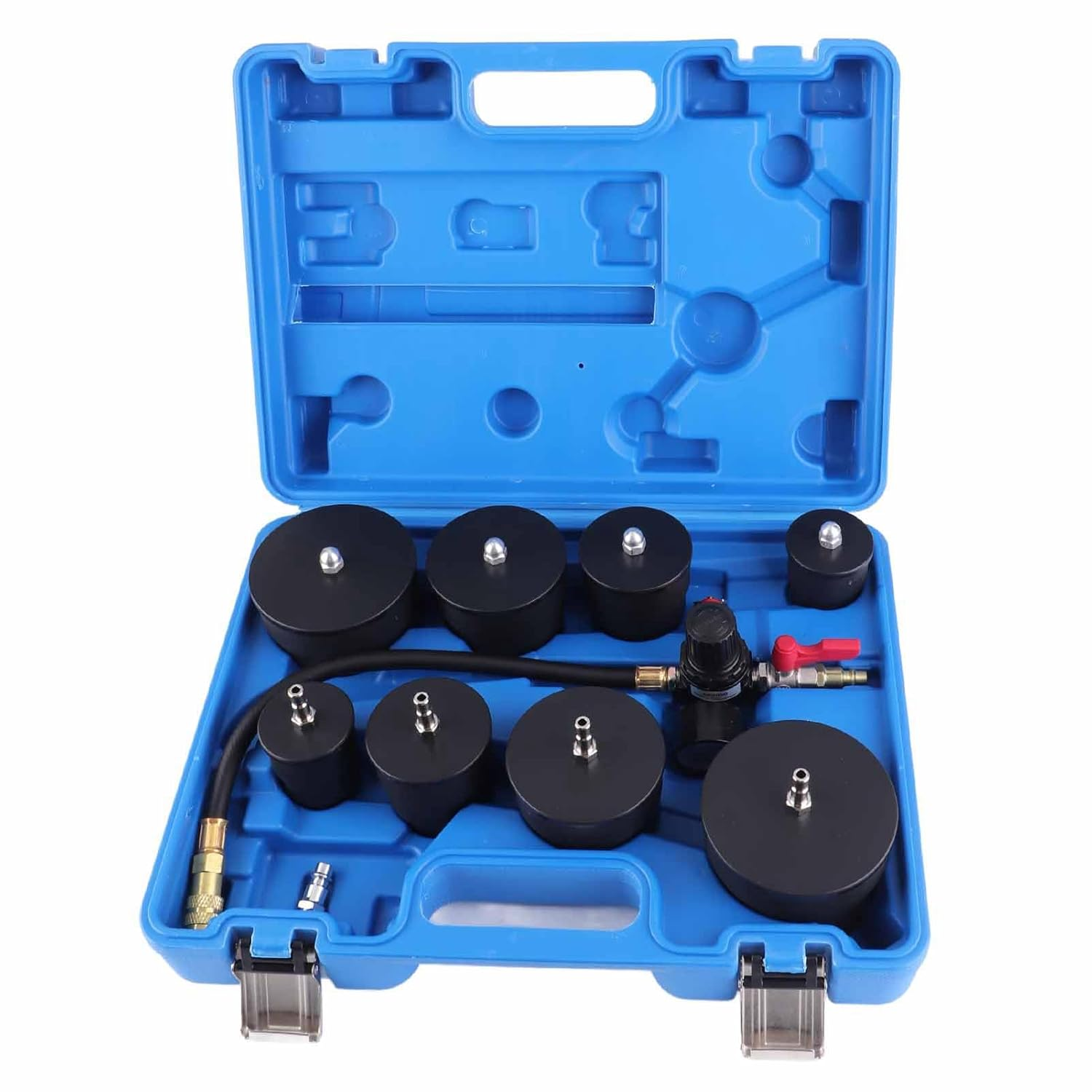 Starrypxl Turbo System Leakage Tester 9 Pcs Turboweight Bearingr Air Pressure Boost Leak Test Kit Pressure Gauge Durable Efficient Automotive Diagnostic Tool image number 6